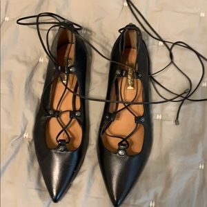 Halogen lace up flats